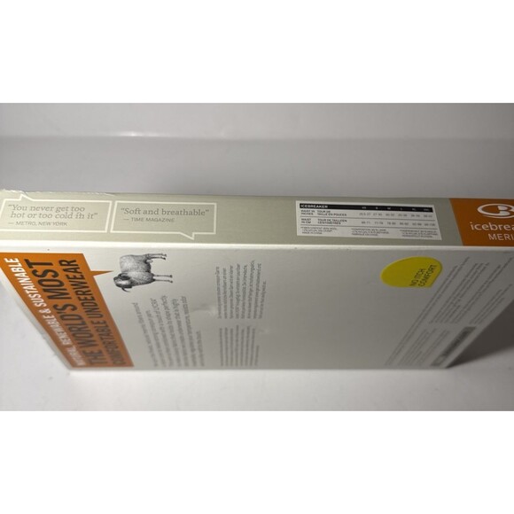 Mens Icebreaker Merino Anatomica Stretch Wool Boxer Black Size: XXL NEW IN BOX - Picture 7 of 8